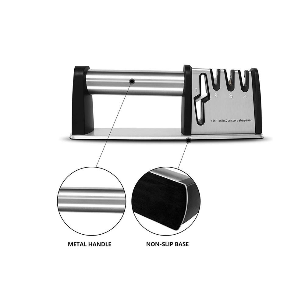 manual multi-stage knife edge sharpener