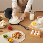 Cast iron tortilla press and griddle set dimensions and features