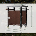Pro Outdoor Grill Cart – 52" Stainless Steel BBQ Prep Table