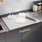 Kitchen prep surface with folded edge