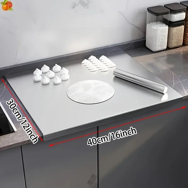 Kitchen prep surface with folded edge