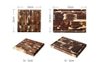 Parquet Acacia Wood Cutting Board – 3cm Thick Solid Butcher Block