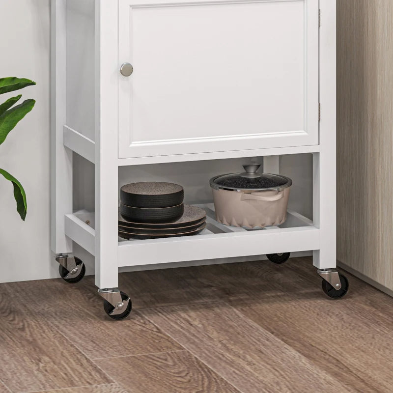 Rolling kitchen island cart dimensions and storage features