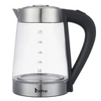 2.5L glass electric kettle with blue LED light