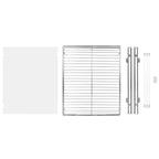Heavy-duty roll-out cabinet shelf organizer