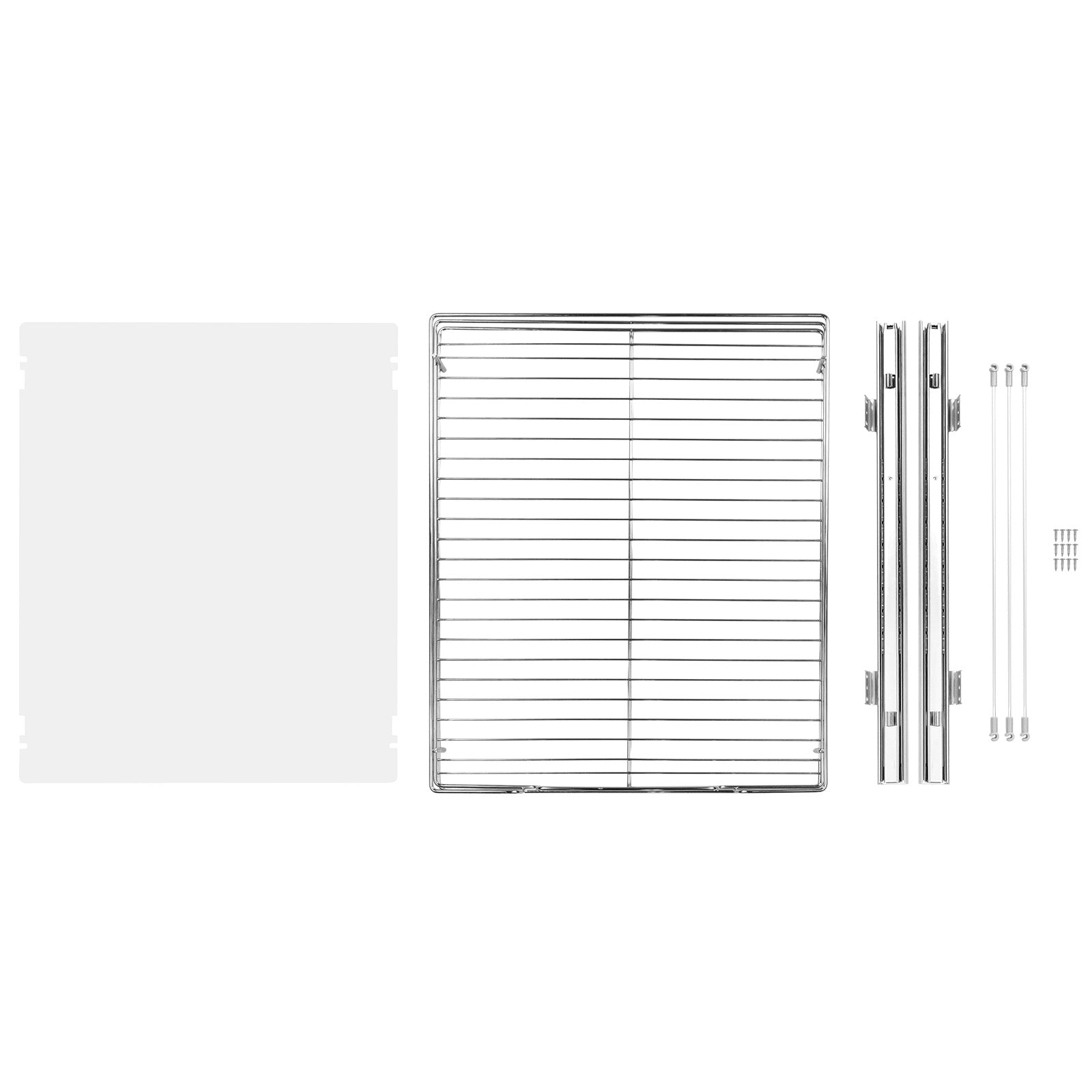 Heavy-duty roll-out cabinet shelf organizer