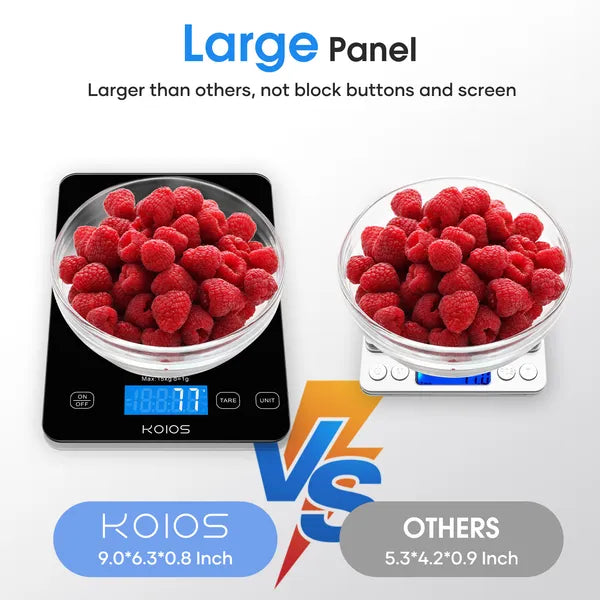 Digital food scale for cooking baking and meal prep