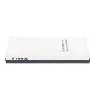White corundum sharpening stone with non-slip base