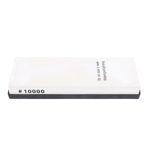 White corundum sharpening stone with non-slip base