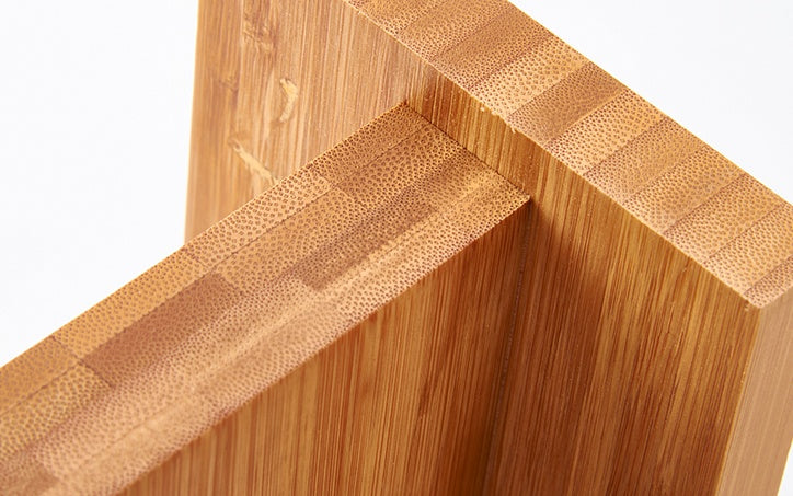 countertop magnetic knife stand in natural bamboo