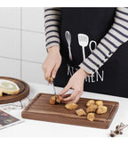Black Walnut Wood Cutting Board – Reversible Butcher Block with Juice Groove