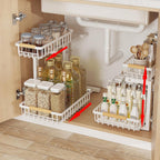 Adjustable black cabinet storage organizer dimensions