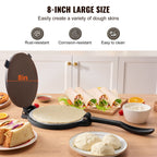 Cast iron tortilla press reinforced handle detail