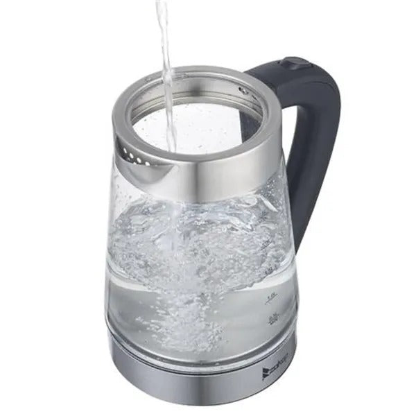 2.5L glass electric kettle with blue LED light