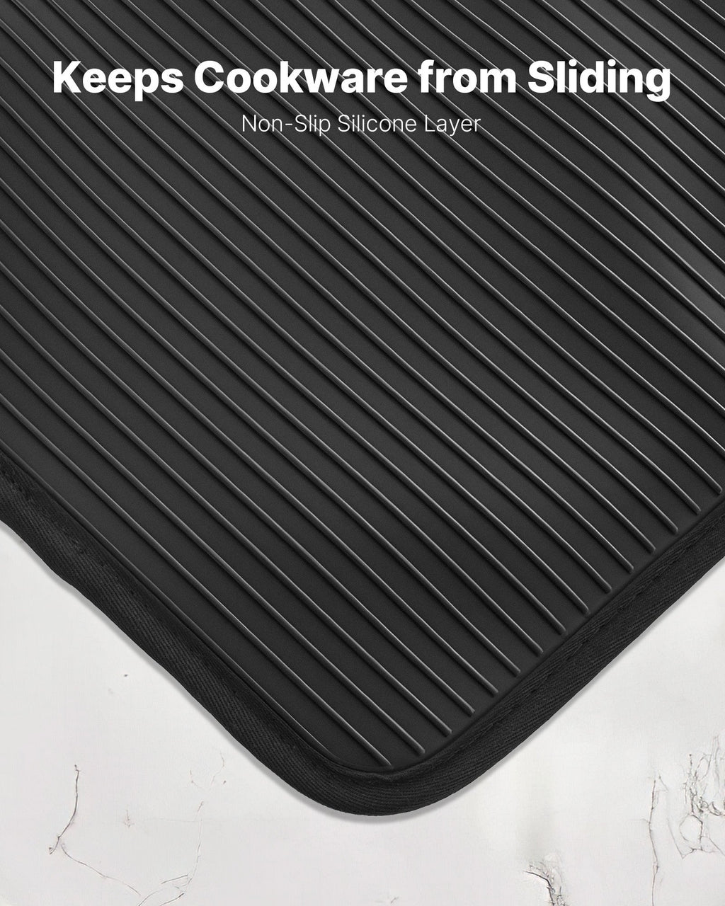 Heat Resistant Silicone Pot Holder Set – 500°F Cotton Hot Pads (2 Pack)