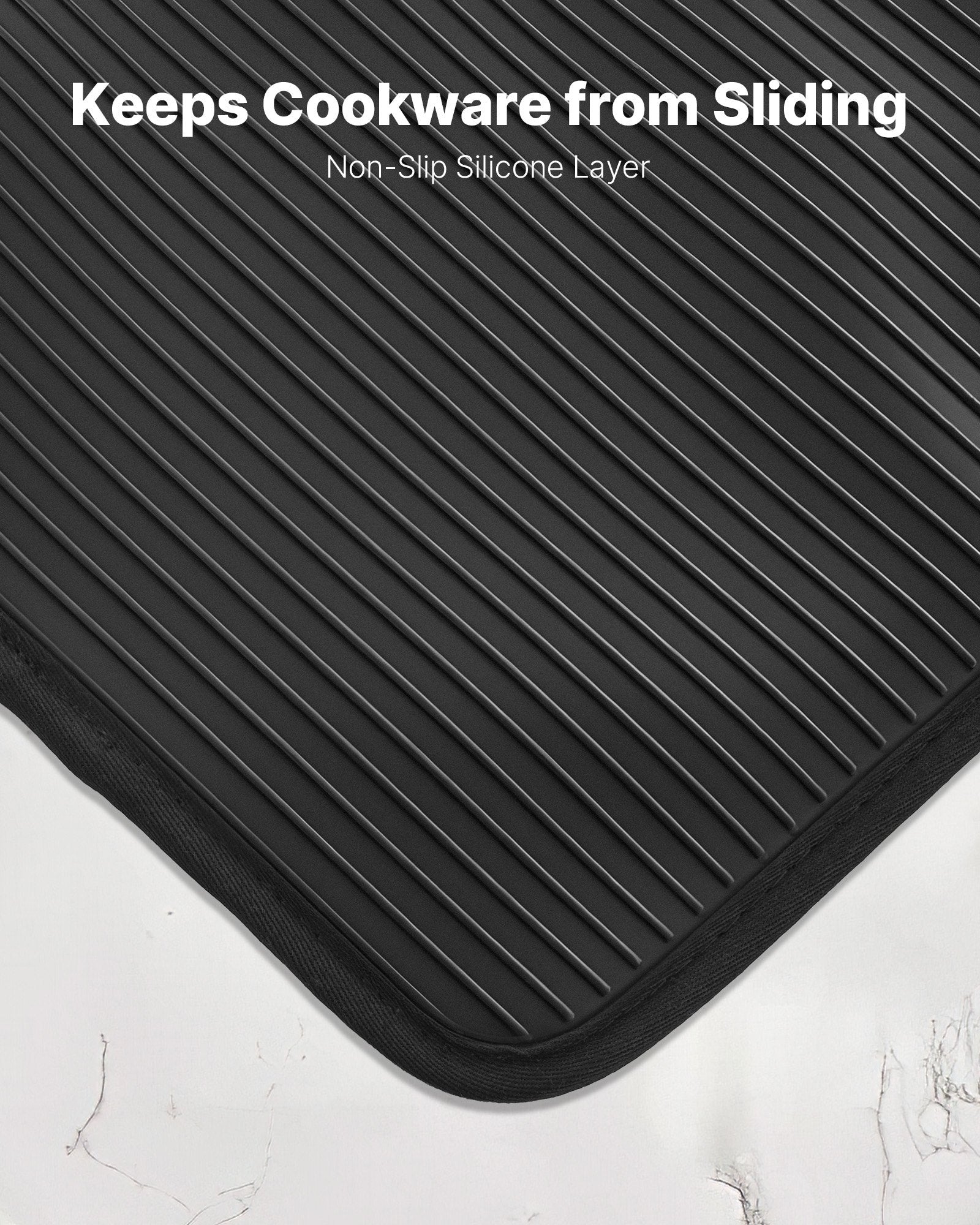 Heat Resistant Silicone Pot Holder Set – 500°F Cotton Hot Pads (2 Pack)