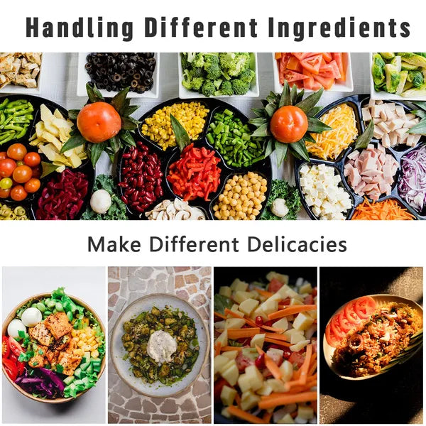 Multifunction vegetable slicer with 1.5-liter catch container