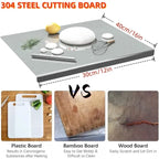 304 stainless steel kitchen prep surface for dough and baking