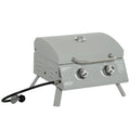 folding gas grill with regulator and hose