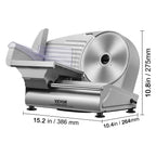 VEVOR 180W Electric Meat Slicer – Stainless Steel Blade Deli Slicer