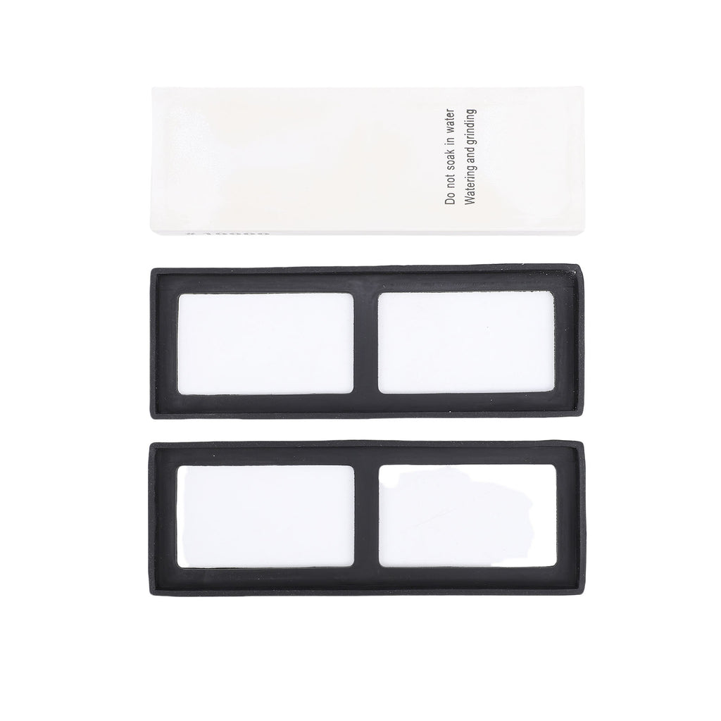 White corundum finishing stone for precision edge refinement
