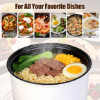 1.8L ceramic electric hot pot with steamer rack