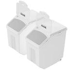 Ingredient bins for flour rice cereal and sugar