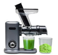 150W cold-press juicer with 5.9-inch wide feed chute