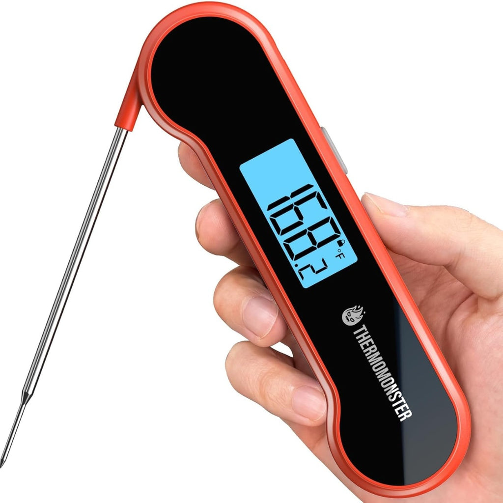 Professional fast-read digital cooking thermometer