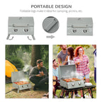 two-burner camping and tailgating gas grill