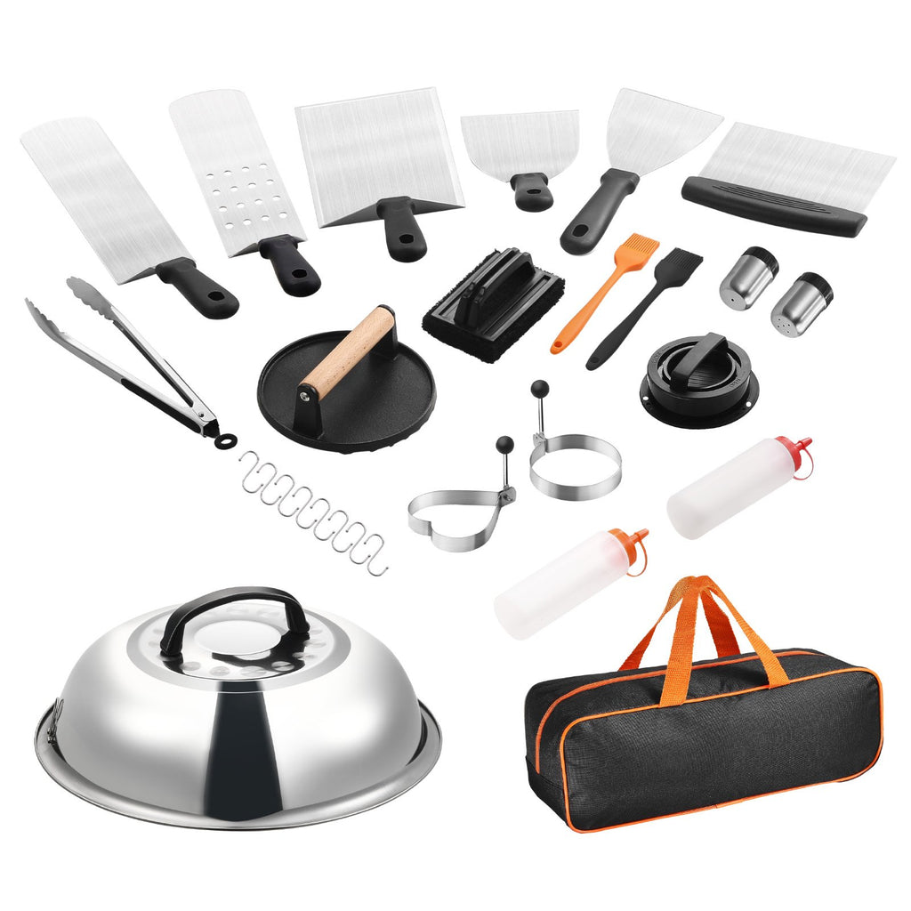 griddle scraping flipping and serving tools
