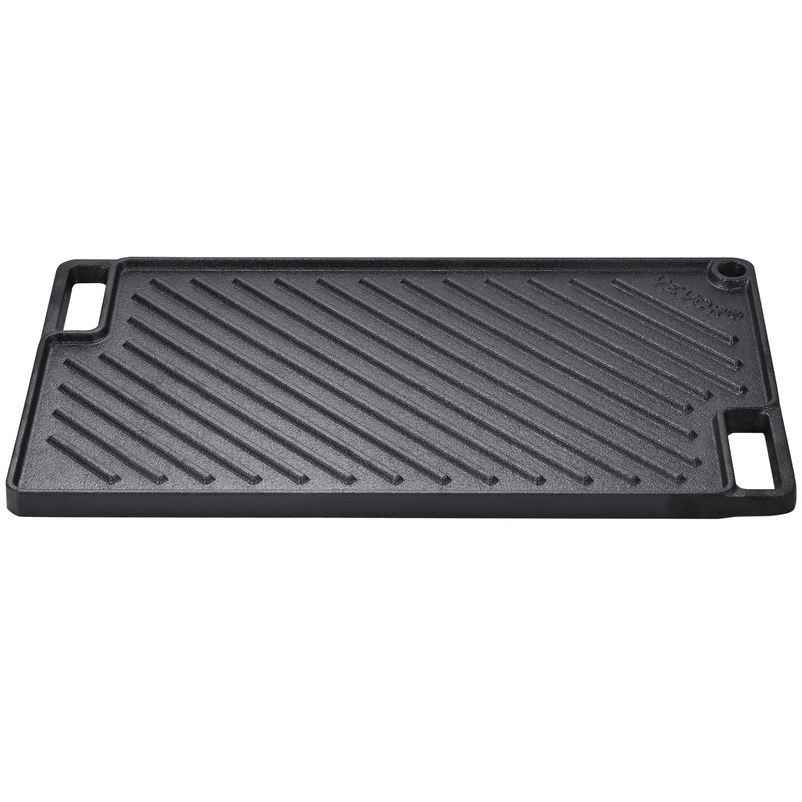 VEVOR Reversible Cast Iron Grill Griddle – Double Burner Flat Top Plate