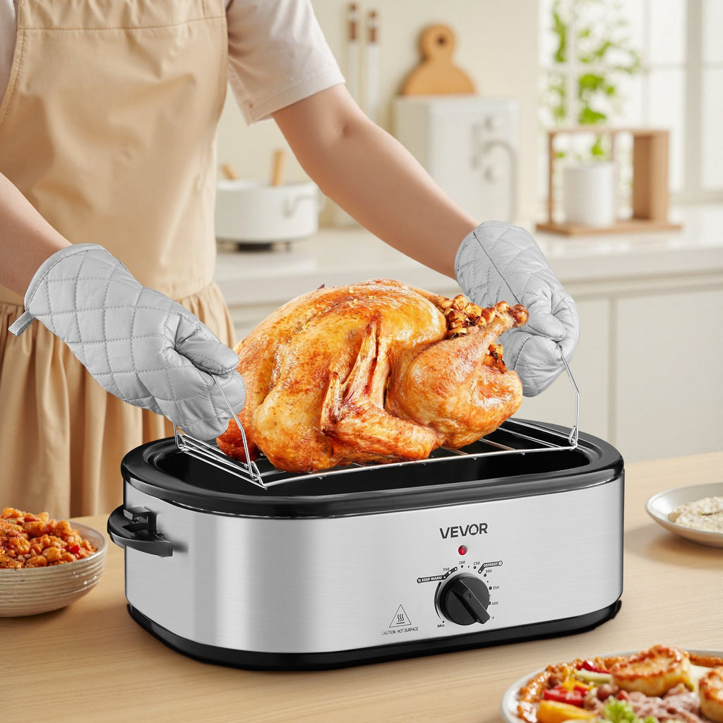 20-quart electric roaster oven features and dimensions