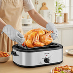 20-quart electric roaster oven features and dimensions
