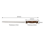 10-inch bread knife for baguettes loaves and cakes
