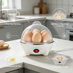 7-egg electric cooker and small food steamer