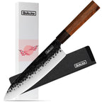 Qulajoy hammered 9Cr18MoV Chef knife