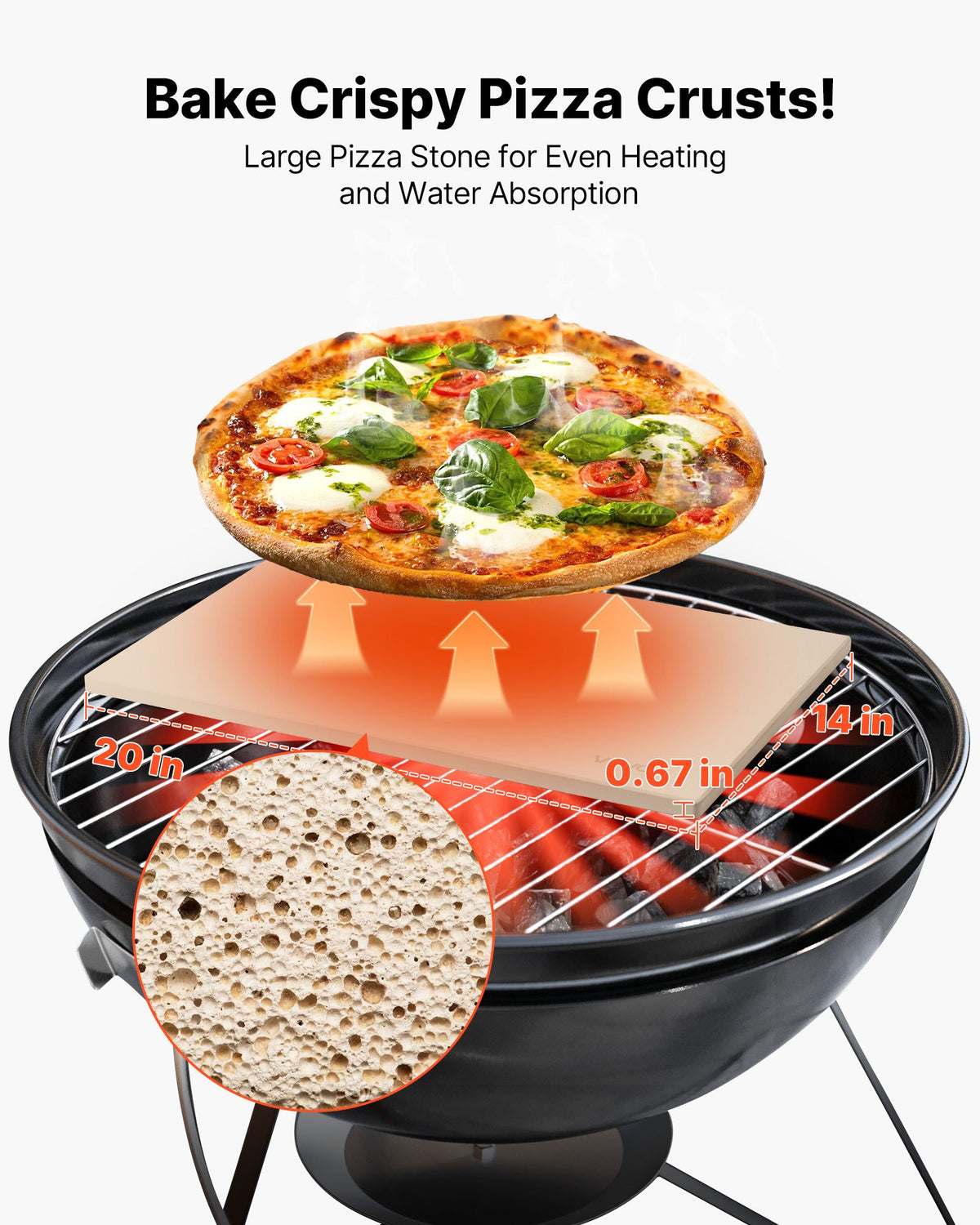 extra-large rectangular pizza baking stone