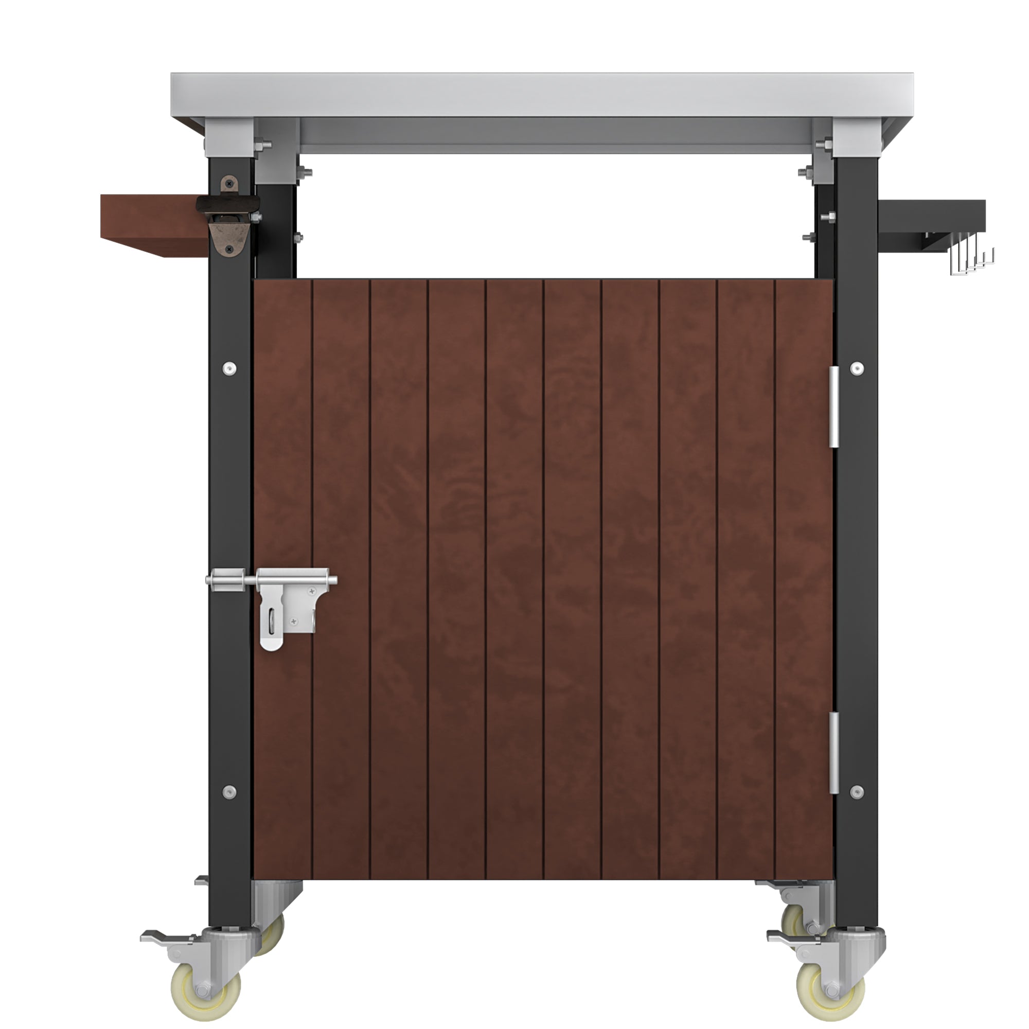 Pro Outdoor Grill Cart – 52" Stainless Steel BBQ Prep Table