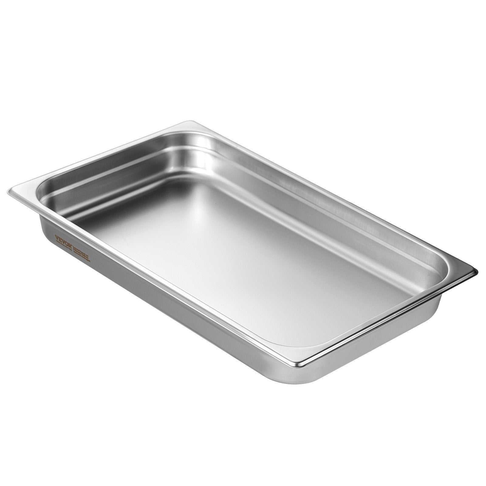 6-piece full-size stainless steel hotel pan set