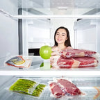 Compact dry and wet food vacuum sealer with starter bags