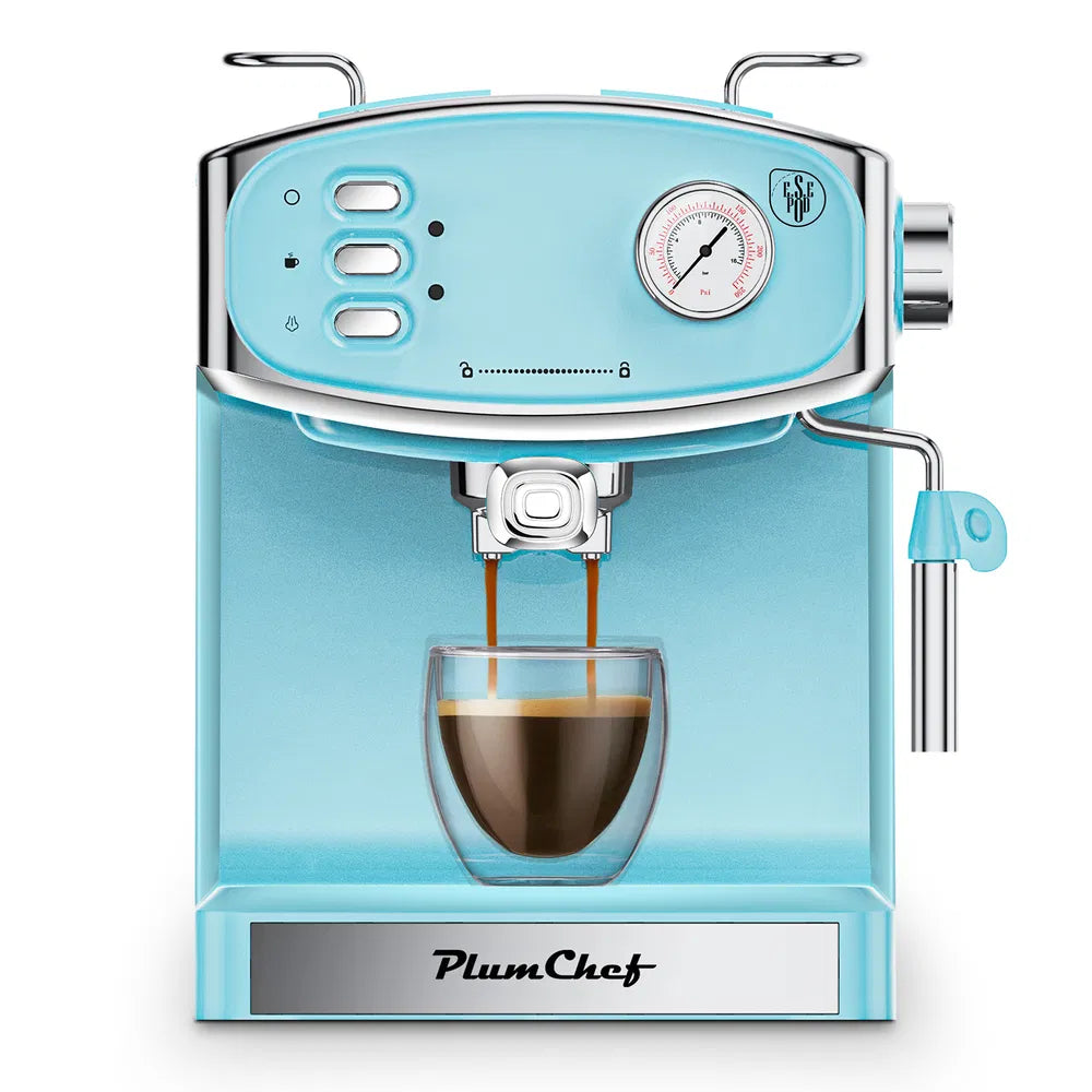 Home espresso machine features for cappuccino and latte preparation