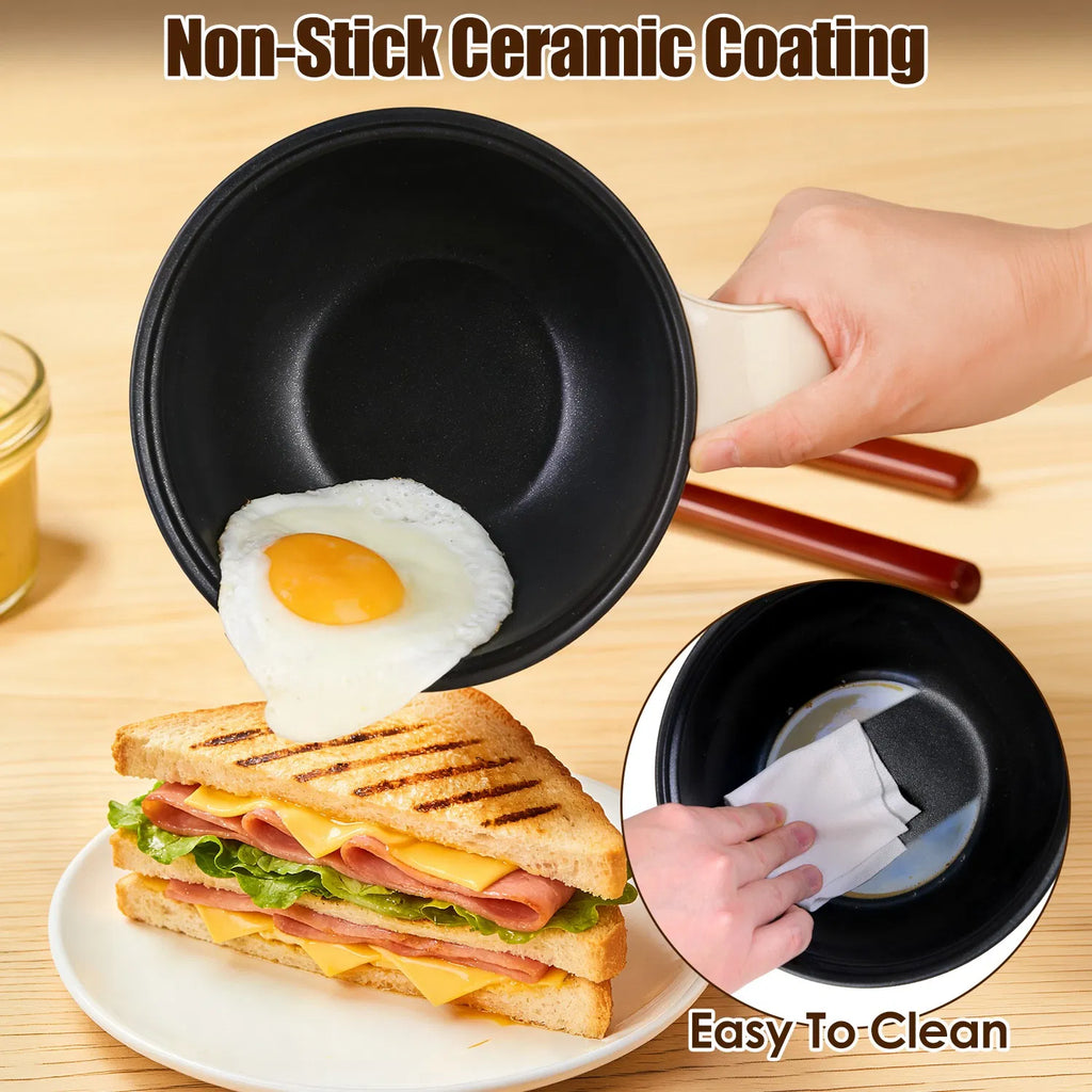 1.8L ceramic electric hot pot with steamer rack