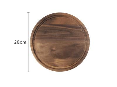 Black Walnut Wood Cutting Board – Reversible Butcher Block with Juice Groove