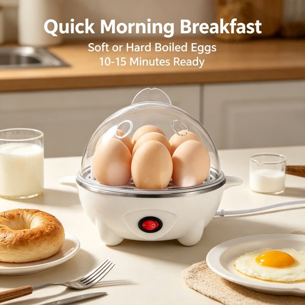 7-egg electric cooker and small food steamer
