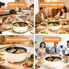 6L dual-sided electric hot pot with independent controls