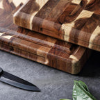 Parquet Acacia Wood Cutting Board – 3cm Thick Solid Butcher Block