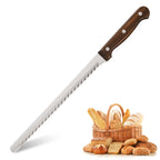 10-inch mirror-polished carbon steel bread knife