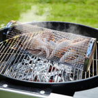 2-Pieces Stainless Steel Rolling Grill Basket Set – BBQ Mesh Tube with Hooks
