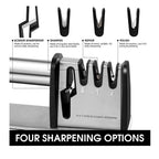 compact multi-stage kitchen knife sharpener